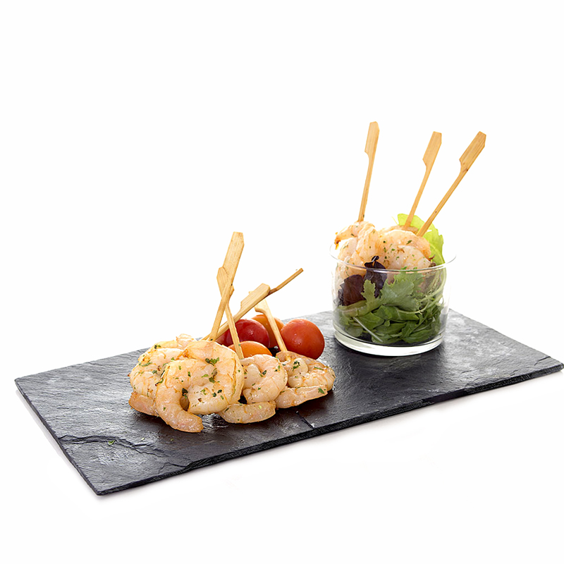 Piruleta de langostino marinado