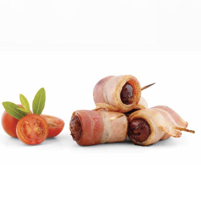 Dátiles con bacon y almendra