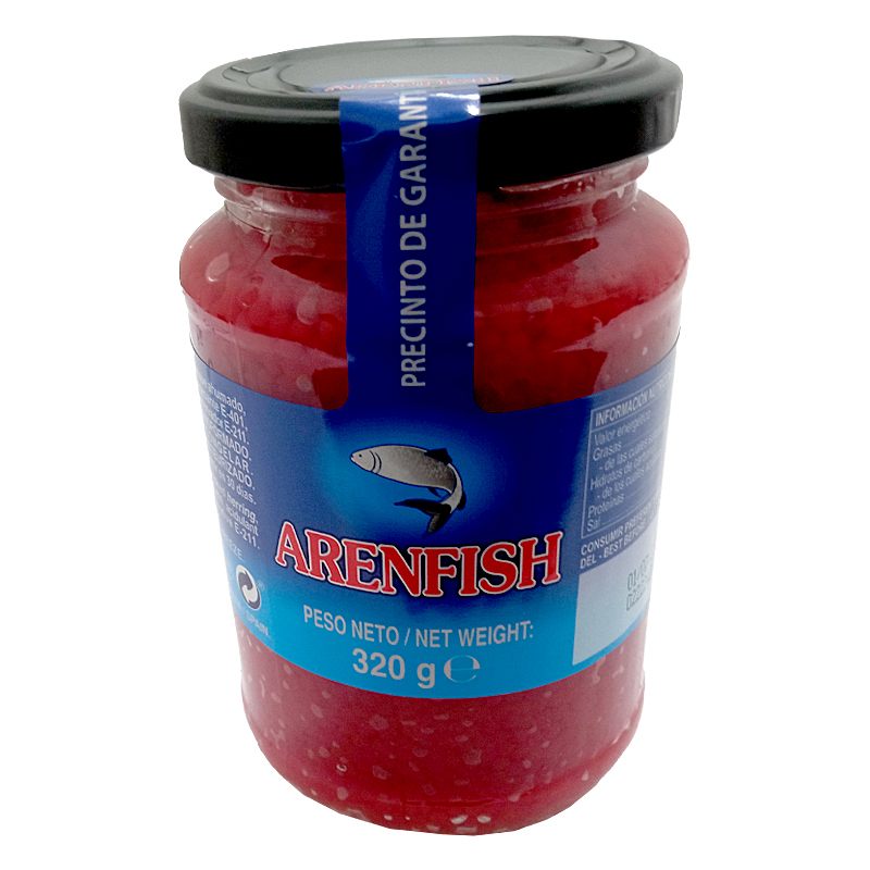 HUEVAS ROJAS TARRO DE 320GR (ARENFISH)