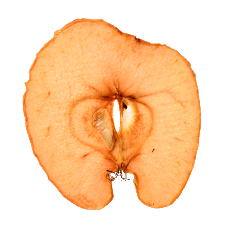Manzana deshidratada en chips