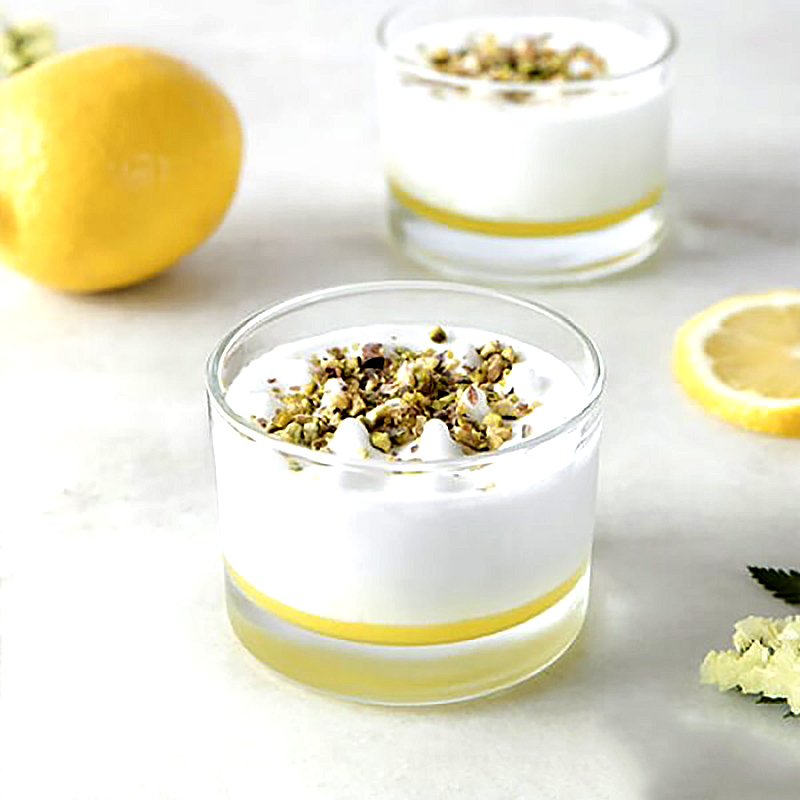 Vas sorbet de llimona