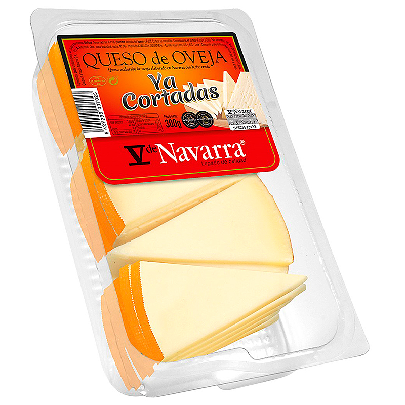 Queso de oveja ahumado cuñas precortadas