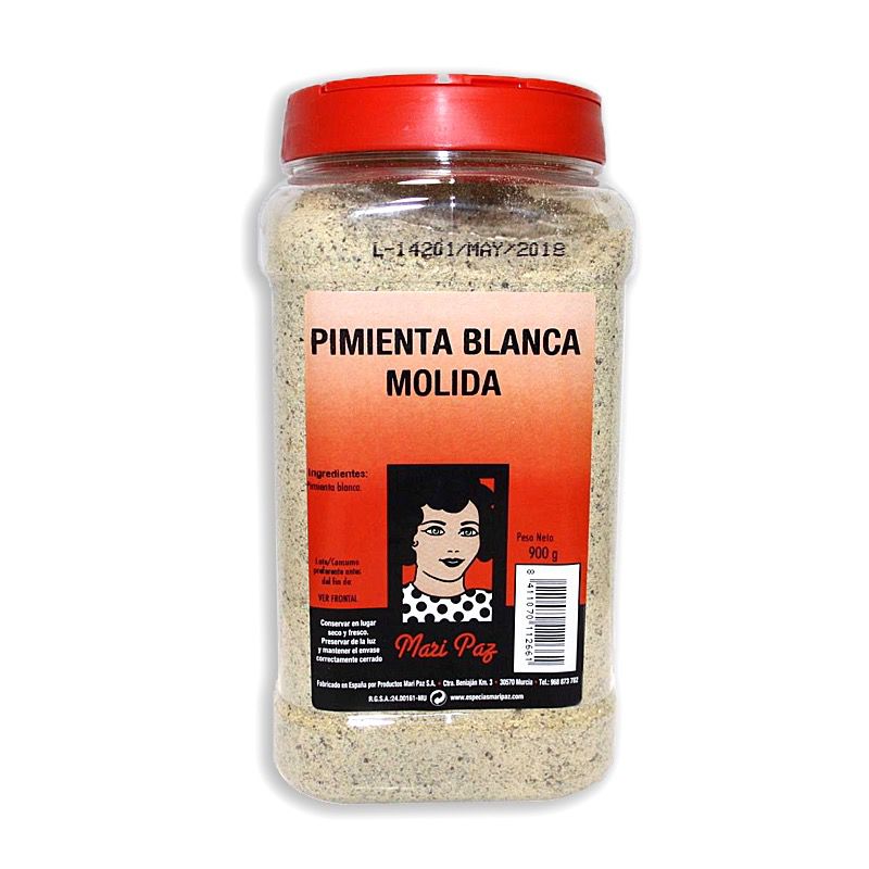 Pimienta blanca molida -bote-