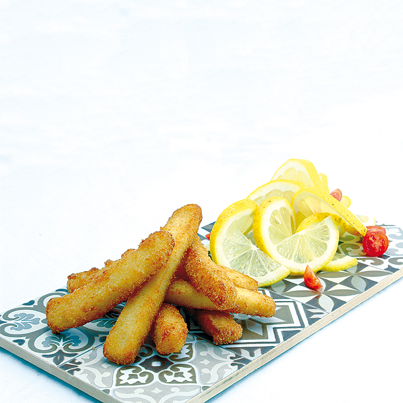 Rabas empanadas horneables