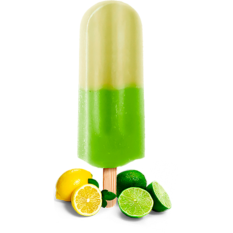 Gelat de pal artesà de fruites sabor llima i llimona