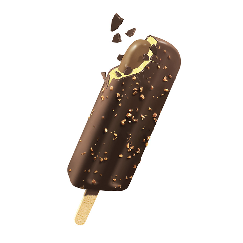 Helado de palo almendrado Croc 