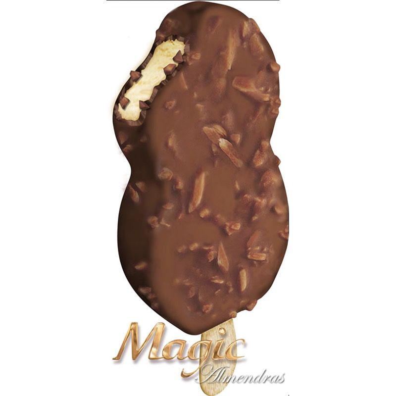 Helado de palo Magic supreme almendras