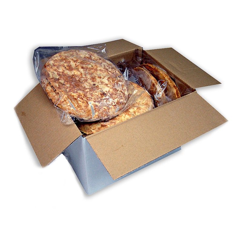 Tortilla de patata y cebolla sin sal
